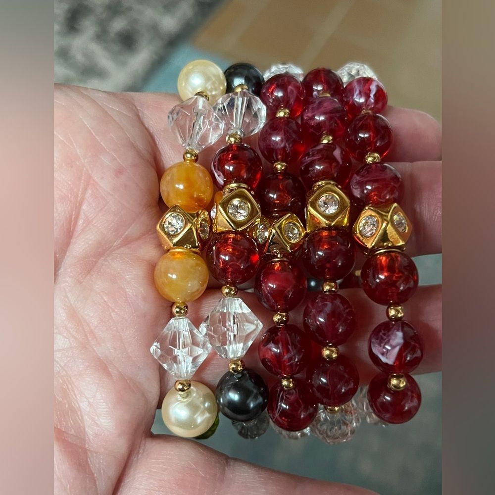 5 PCS Vibrant Beaded Multicolored Bracelets